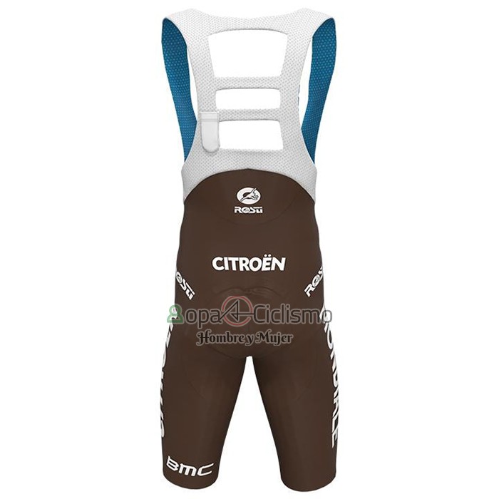 Ag2r Citroen Team Ropa Ciclismo Culotte Corto 2021 Mangas Cortas Blanco